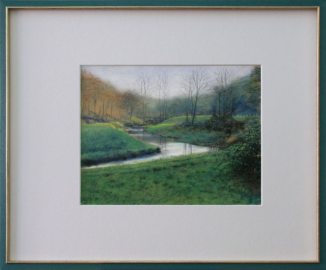 "Frühling an der Wurm" (Pastell), 55 cm x 45 cm