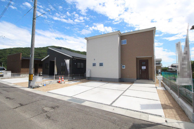 瀬戸内市長船町土師の新築 一戸建て 分譲住宅の外観写真