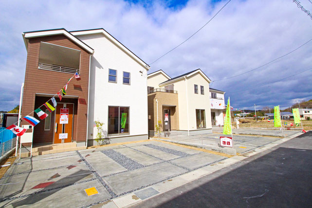 岡山県都窪郡早島町早島の新築 一戸建て 分譲住宅の外観写真