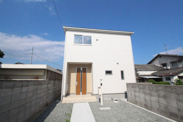 岡山市北区平野の新築 一戸建て 分譲住宅の外観写真