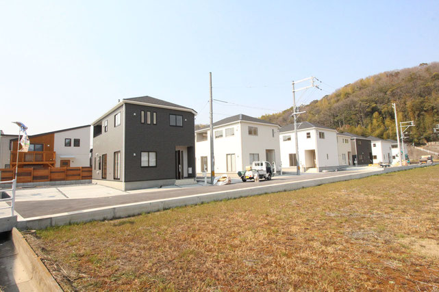 岡山県倉敷市福田町福田の新築 一戸建て 分譲住宅の外観写真