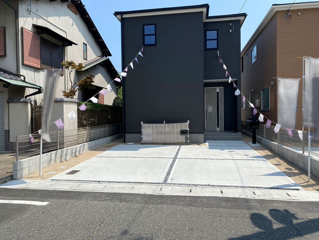 玉野市宇野の新築 一戸建て 分譲住宅の外観写真