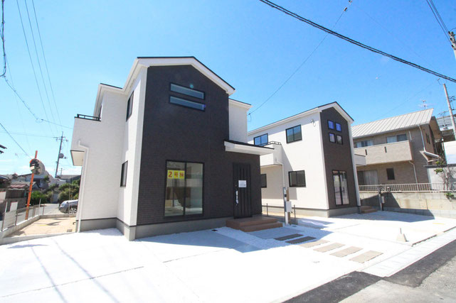 岡山市東区金岡東町の新築 一戸建て 分譲住宅の外観写真