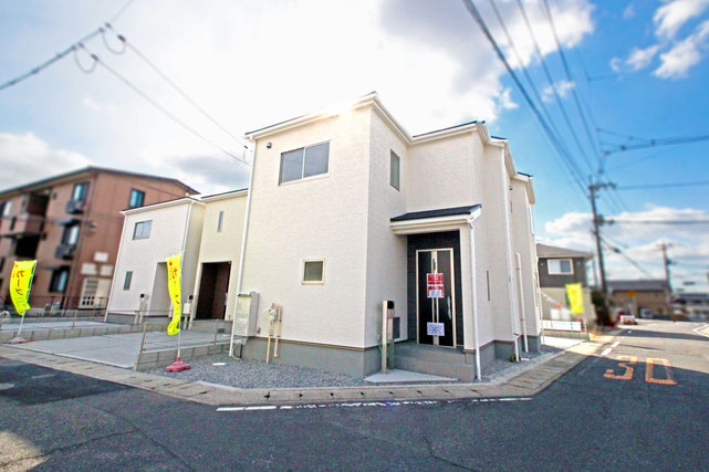 岡山県岡山市北区田中の新築 一戸建て 分譲住宅の外観写真