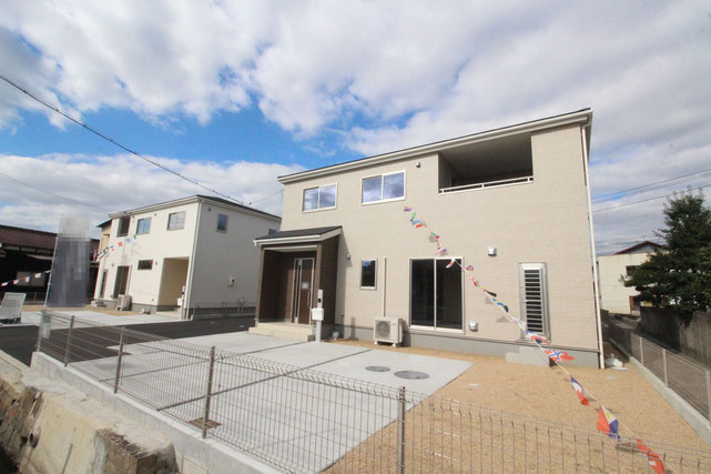 倉敷市加須山の新築 一戸建て 分譲住宅の外観写真