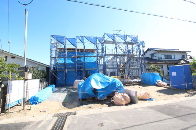 岡山県岡山市中区兼基の新築 一戸建て 分譲住宅の外観写真