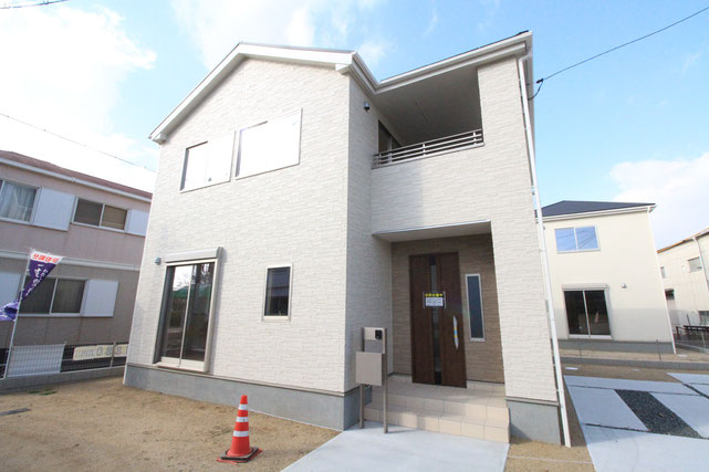 岡山県倉敷市連島町西之浦の新築 一戸建て 分譲住宅の外観写真