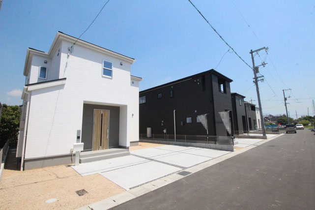 倉敷市玉島乙島の新築 一戸建て 分譲住宅の外観写真