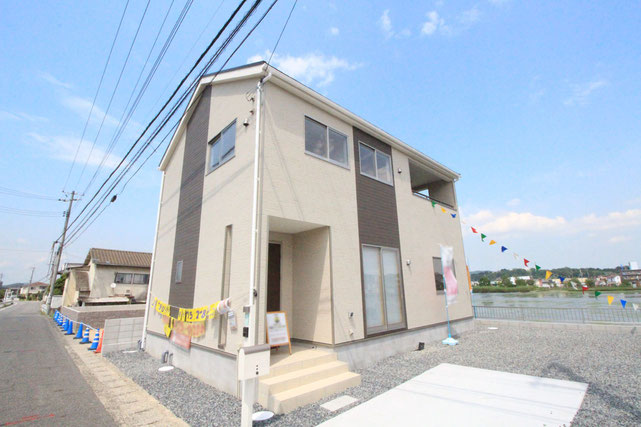 岡山県倉敷市玉島阿賀崎の新築 一戸建て 分譲住宅の外観写真