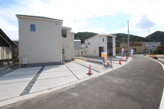 岡山県岡山市南区迫川の新築 一戸建て 分譲住宅の外観写真