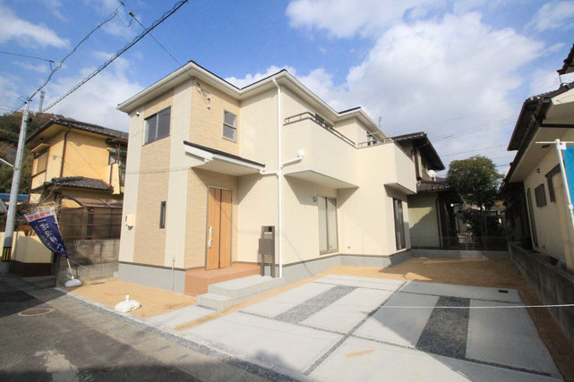 岡山県倉敷市連島町矢柄の新築 一戸建て 分譲住宅の外観写真