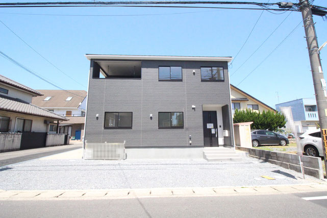 岡山市中区関の新築 一戸建て 分譲住宅の外観写真