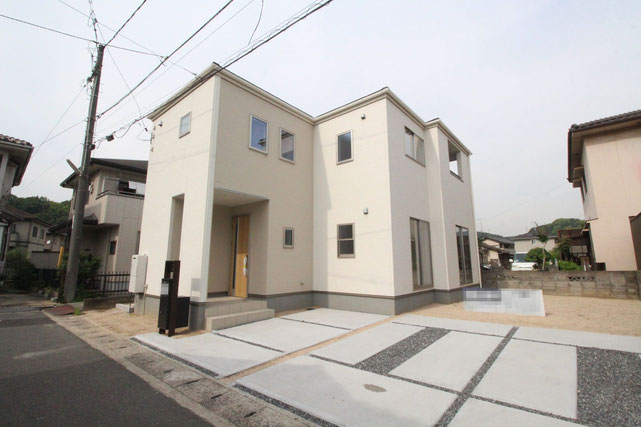 倉敷市福田町福田の新築 一戸建て 分譲住宅の外観写真