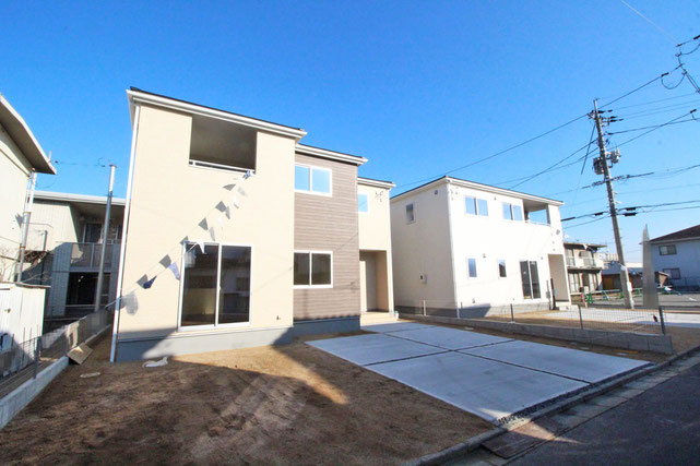 岡山市中区乙多見の新築 一戸建て 分譲住宅の外観写真