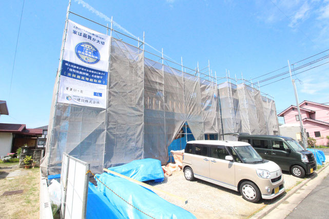 倉敷市大内の新築 一戸建て 分譲住宅の外観写真