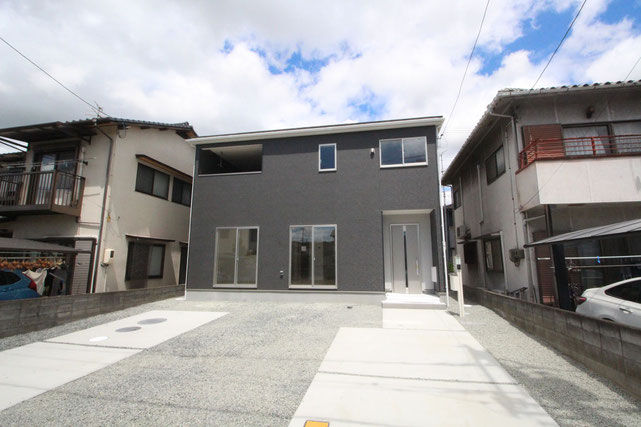 岡山市南区妹尾の新築 一戸建て 分譲住宅の外観写真