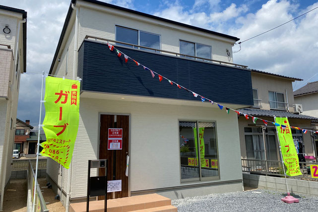 岡山県岡山市東区益野町の新築 一戸建て 分譲住宅の外観写真