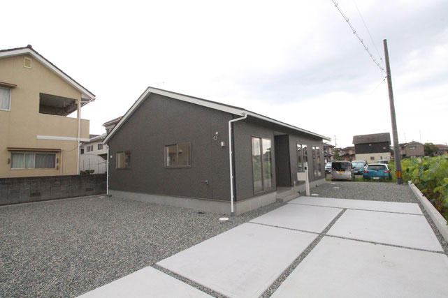 倉敷市連島町鶴新田の新築 一戸建て 分譲住宅の外観写真