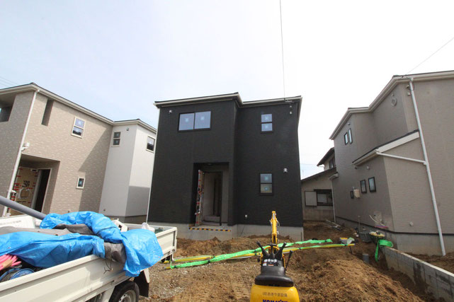 岡山市北区一宮の新築 一戸建て 分譲住宅の外観写真