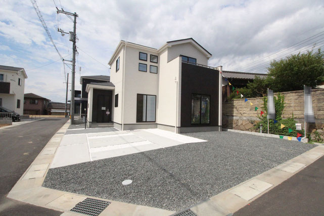 倉敷市林の新築 一戸建て 分譲住宅の外観写真
