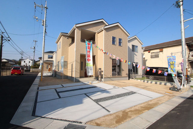 岡山県総社市総社2丁目の新築 一戸建て 分譲住宅の外観写真