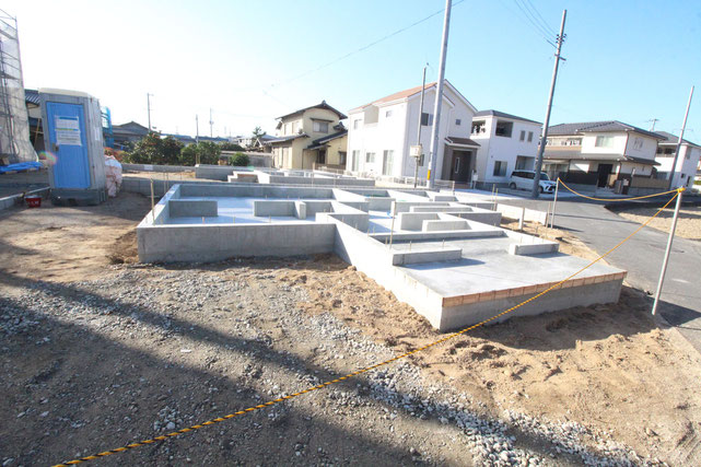 総社市井尻野の新築 一戸建て 分譲住宅の外観写真