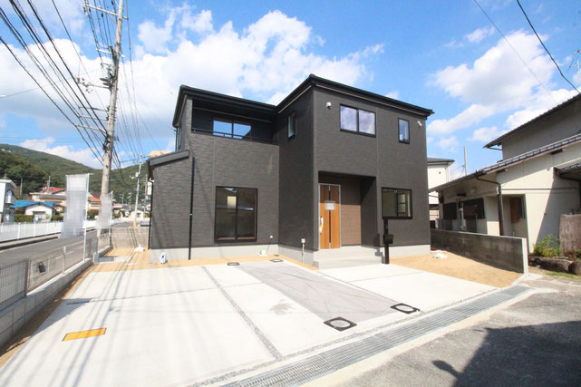岡山市北区宿の新築 一戸建て 分譲住宅の外観写真