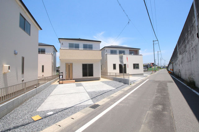 岡山県総社市中原の新築 一戸建て 分譲住宅の外観写真