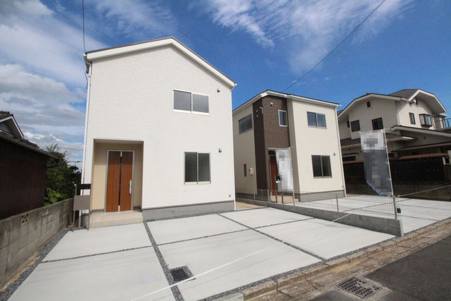 岡山県倉敷市福井の新築 一戸建て 分譲住宅の外観写真