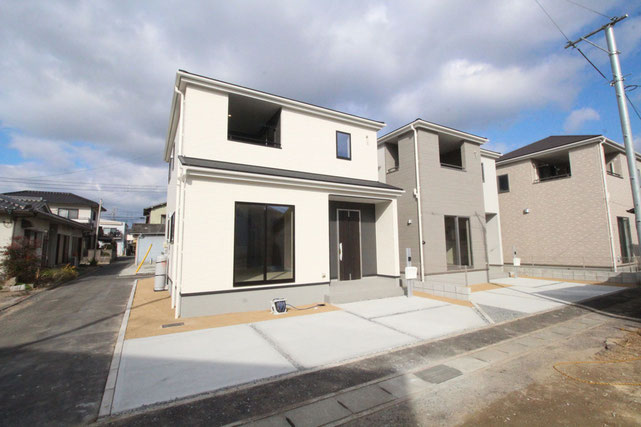 倉敷市水江の新築 一戸建て 分譲住宅の外観写真