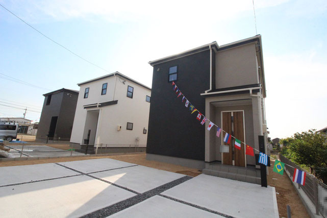 倉敷市連島町西之浦の新築 一戸建て 分譲住宅の外観写真