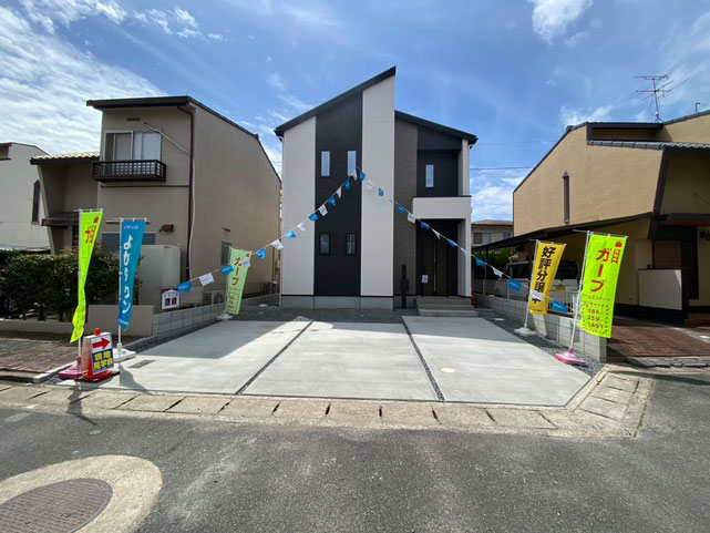 倉敷市笹沖の新築 一戸建て 分譲住宅の外観写真