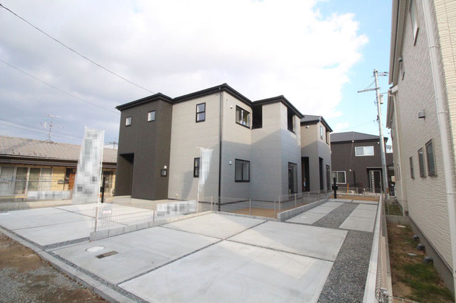 倉敷市大内の新築 一戸建て 分譲住宅の外観写真