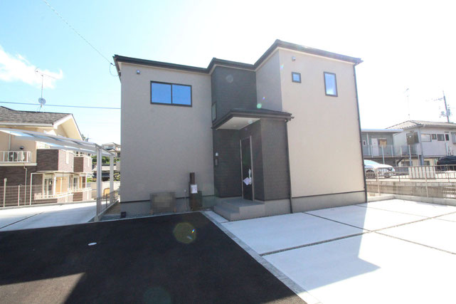 倉敷市中庄の新築 一戸建て 分譲住宅の外観写真