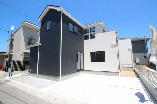 岡山市中区海吉の新築 一戸建て 分譲住宅の外観写真