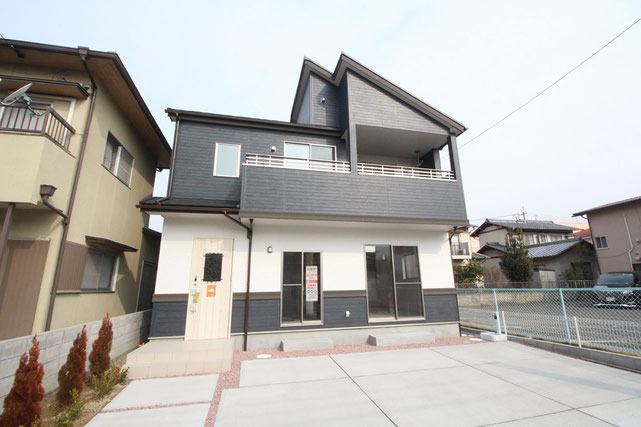 岡山市東区東平島の新築 一戸建て 分譲住宅の外観写真