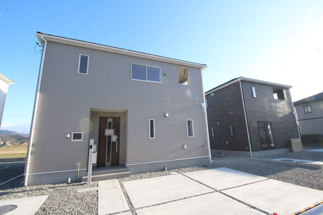 瀬戸内市長船町土師の新築 一戸建て 分譲住宅の外観写真