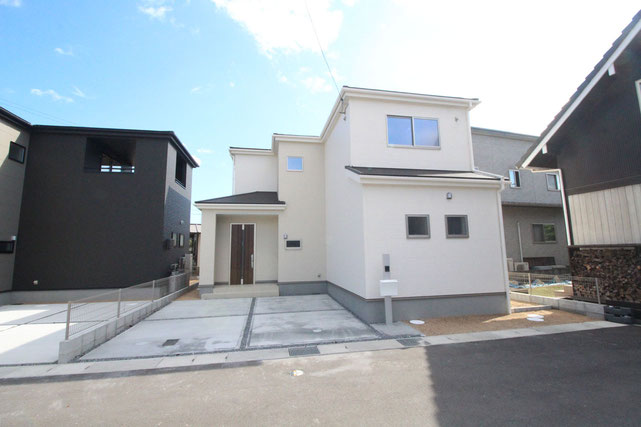 倉敷市林の新築 一戸建て 分譲住宅の外観写真