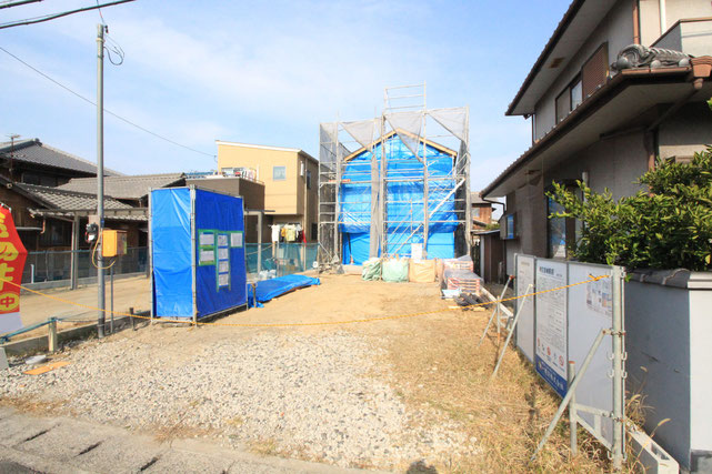 岡山県岡山市南区彦崎の新築 一戸建て 分譲住宅の外観写真