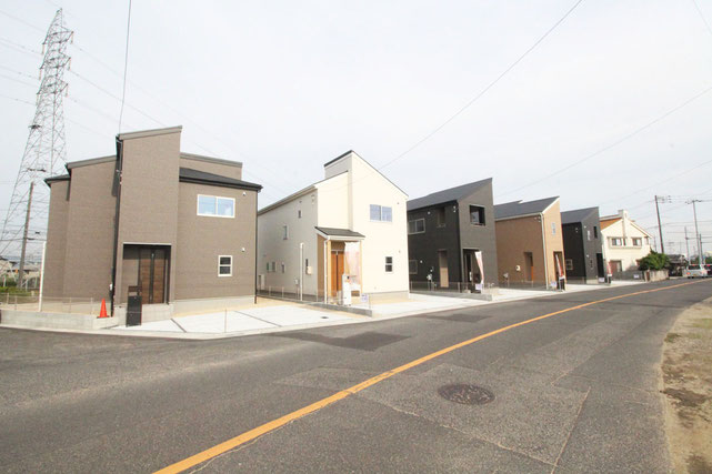 倉敷市水島川崎通の新築 一戸建て 分譲住宅の外観写真