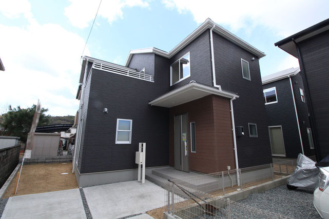 岡山県倉敷市児島下の町の新築 一戸建て 分譲住宅の外観写真
