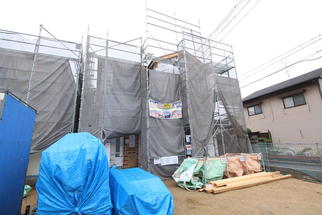 岡山県倉敷市東粒浦の新築 一戸建て 分譲住宅の外観写真