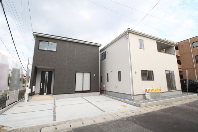 岡山市北区今の新築 一戸建て 分譲住宅の外観写真