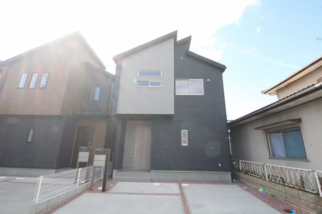 岡山市中区関の新築 一戸建て 分譲住宅の外観写真