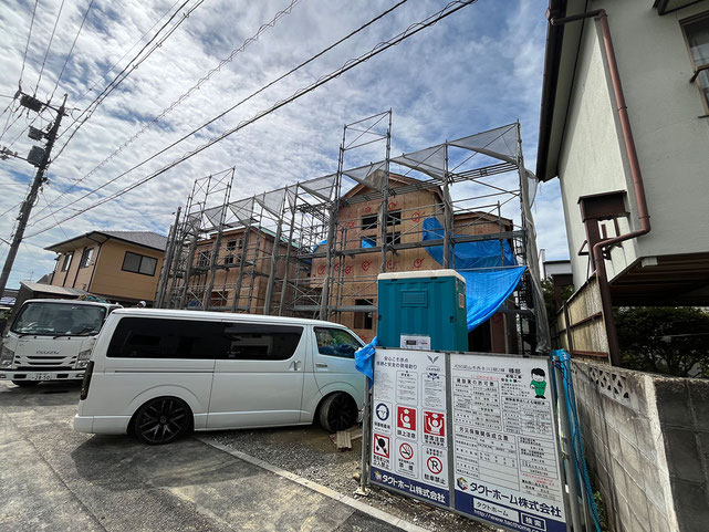 岡山市北区西辛川の新築 一戸建て 分譲住宅の外観写真