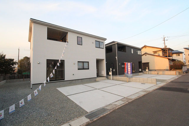 倉敷市玉島阿賀崎の新築 一戸建て 分譲住宅の外観写真