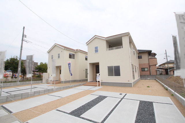 岡山県総社市駅南1丁目の新築 一戸建て 分譲住宅の外観写真