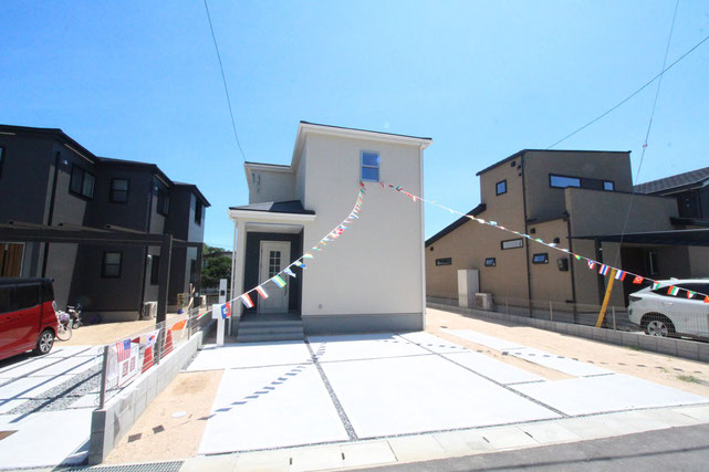 玉野市田井の新築 一戸建て 分譲住宅の外観写真
