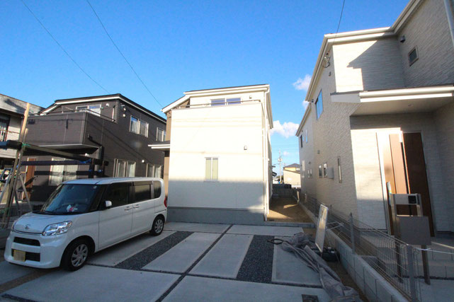 岡山県倉敷市児島赤崎の新築 一戸建て 分譲住宅の外観写真