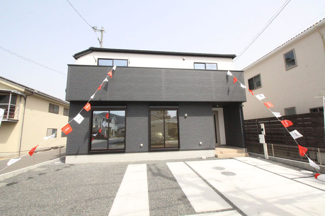 岡山市北区西辛川の新築 一戸建て 分譲住宅の外観写真